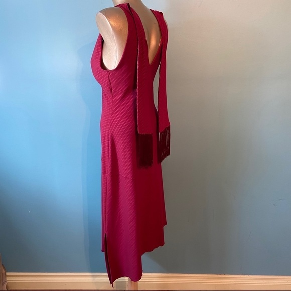 Smart set women’s fuchsia asymmetrical  dress in size‎ medium - Picture 3 of 9